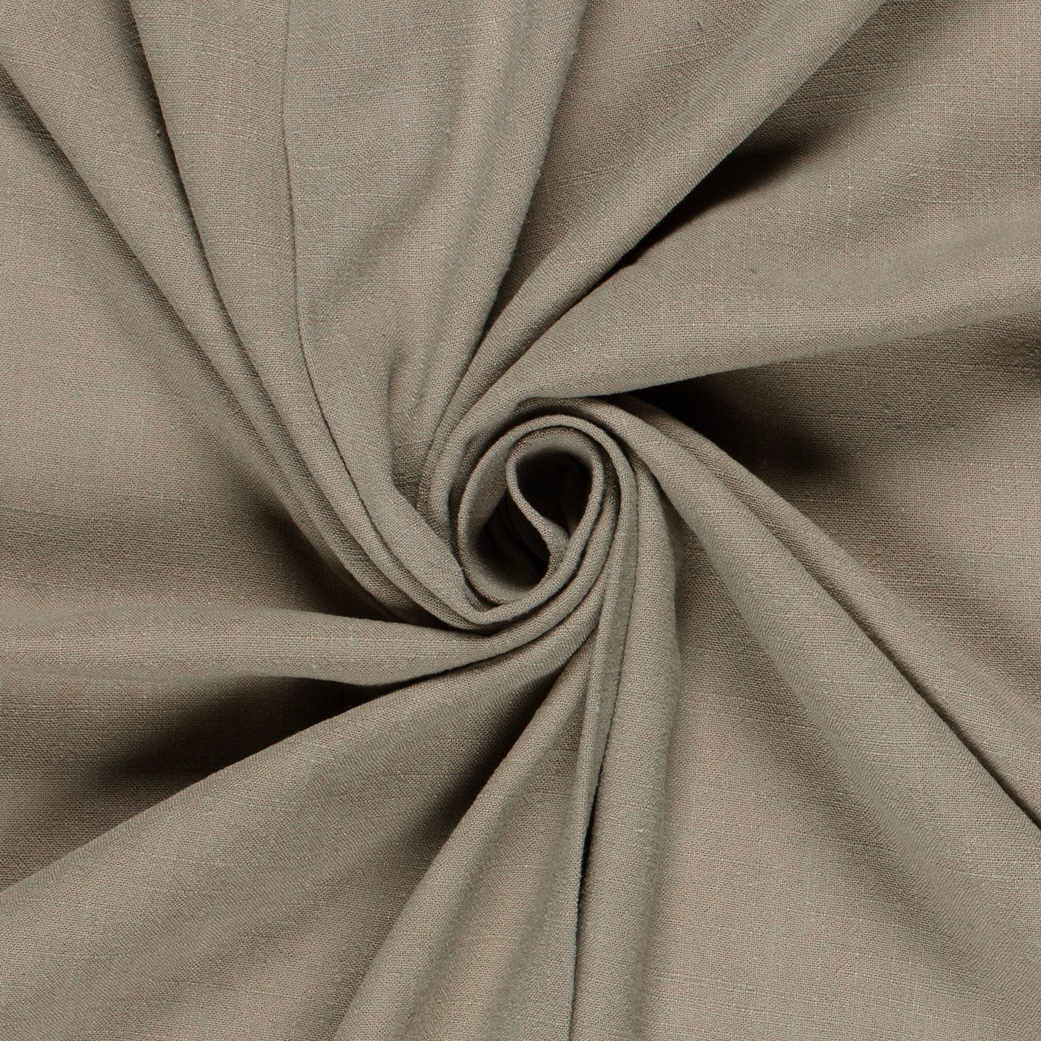 Viskose Leinen Gewebe Olivgrün