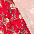 Bild in Galerie-Betrachter laden, Viscose Twill- Paisley Dunkelrot