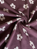 Bild in Galerie-Betrachter laden, Baumwoll Rib Jersey - Blumen auf Mauve