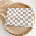 Bild in Galerie-Betrachter laden, 1m Rest! Bio French Terry - Checkerbord Beige Klein