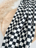 Bild in Galerie-Betrachter laden, Bio French Terry - Checkerboard Schwarz Klein