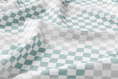 Bild in Galerie-Betrachter laden, Bio Jersey - Schachbrett Aqua