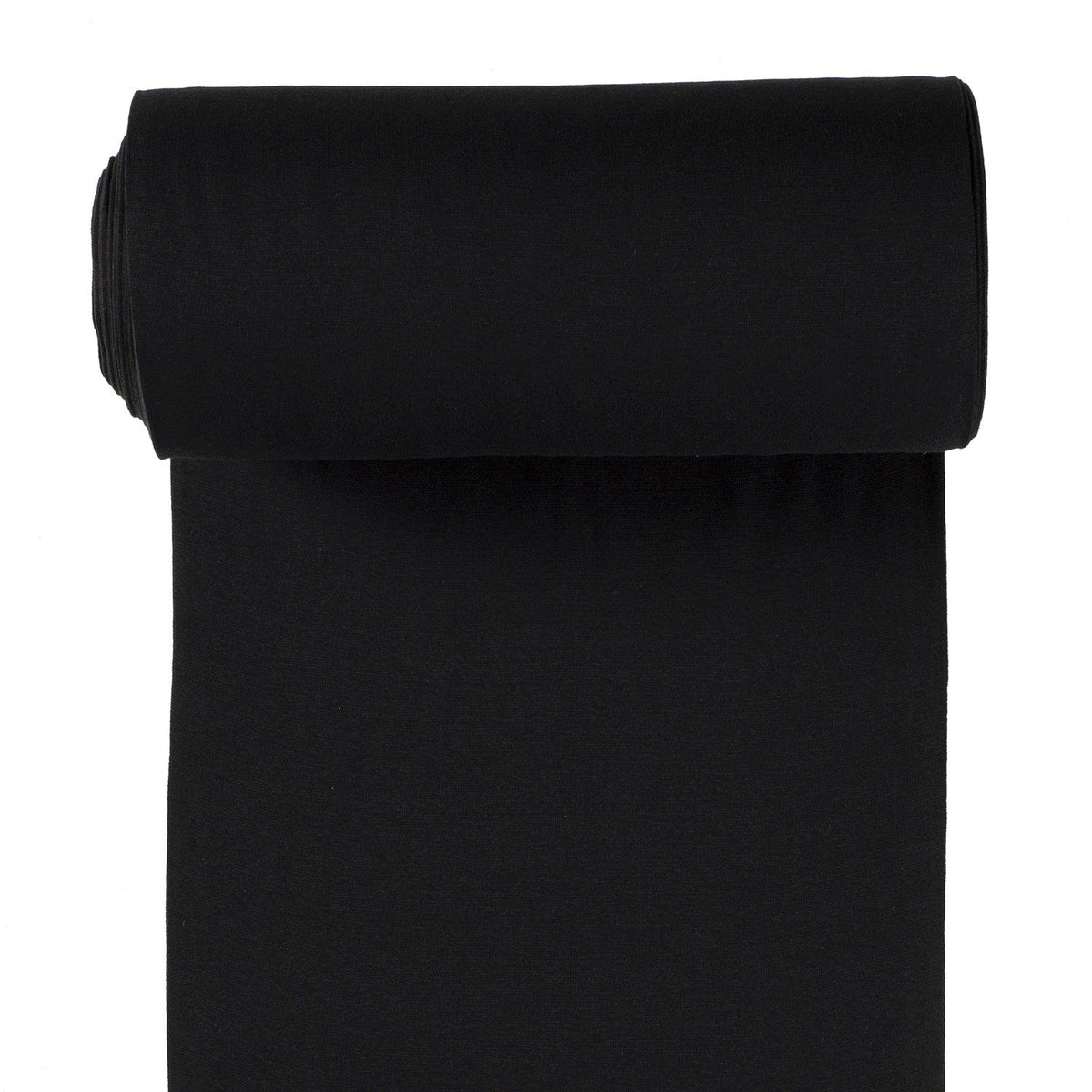 Bündchen Stoff | Schwarz