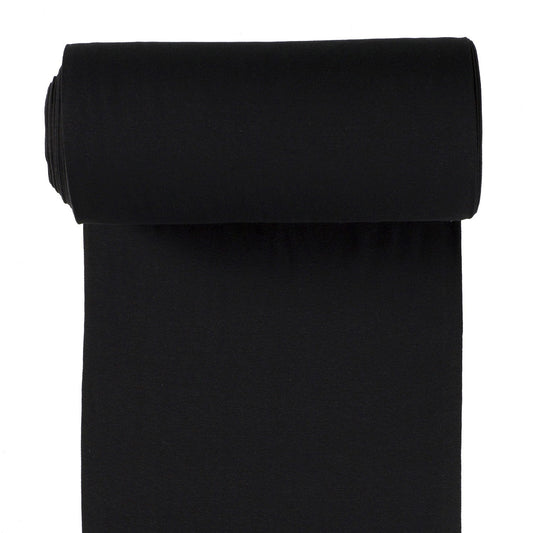Bündchen Stoff | Schwarz