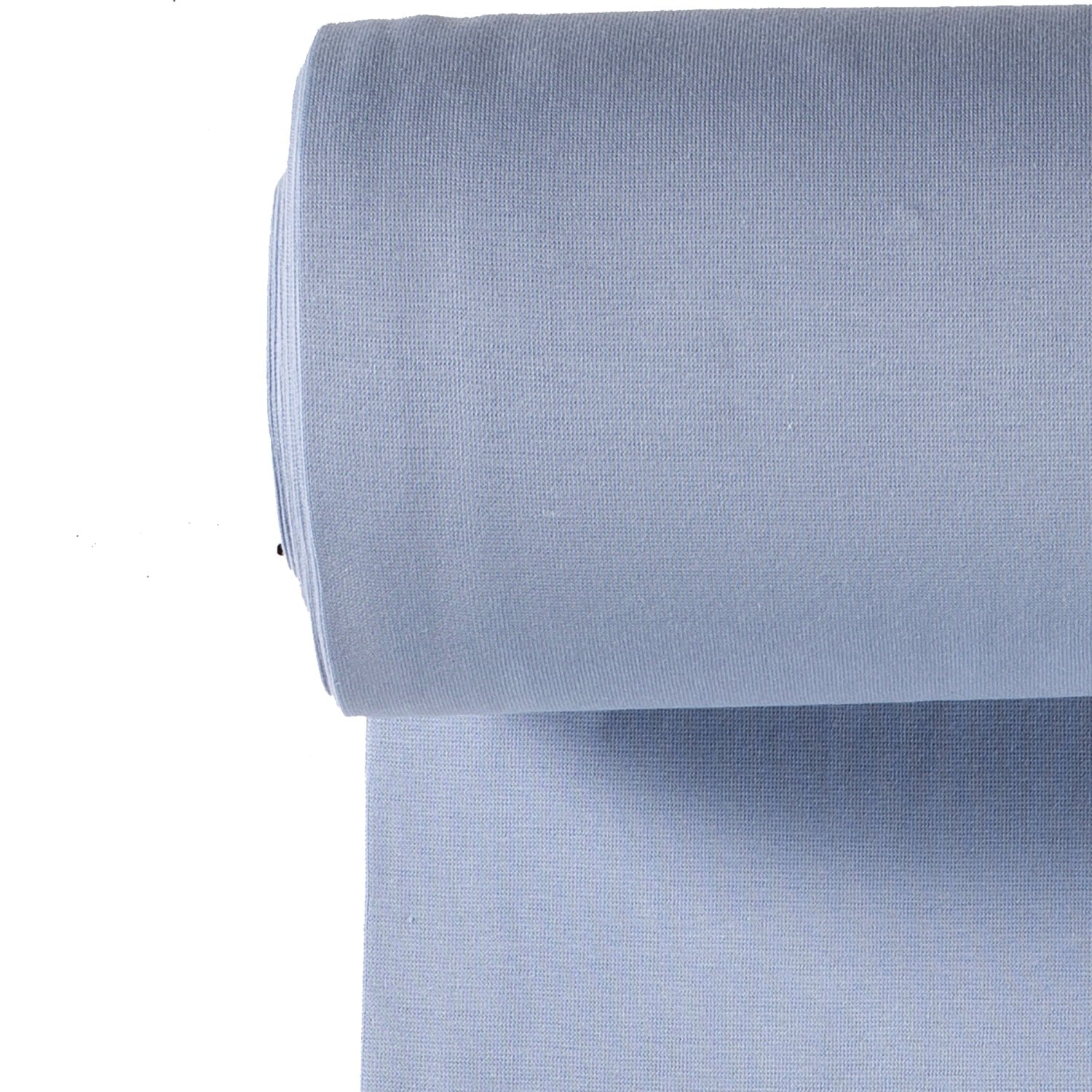 Bündchen Stoff| Rauchblau