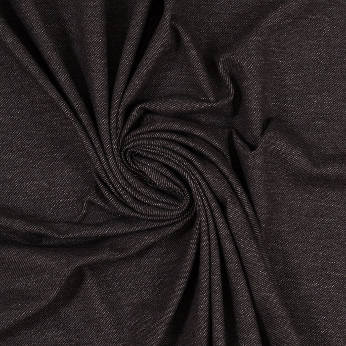 Jersey Denim-Optik schwarz