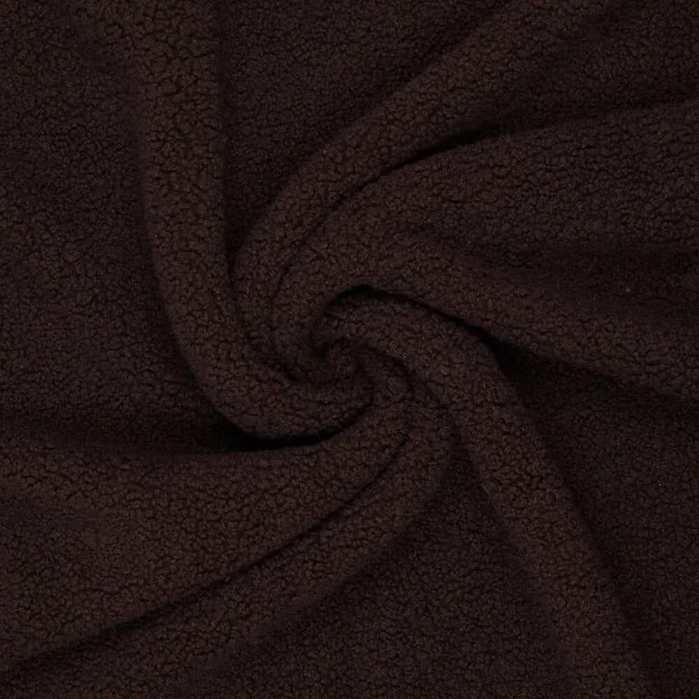 Teddy Stoff - Dunkles Braun // Versand ab 27.11!