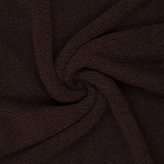 Teddy Stoff - Dunkles Braun // Versand ab 27.11!