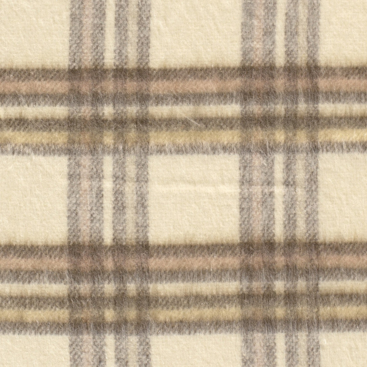 Jacqurd Stoff Karo Creme/Beige