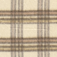 Jacqurd Stoff Karo Creme/Beige