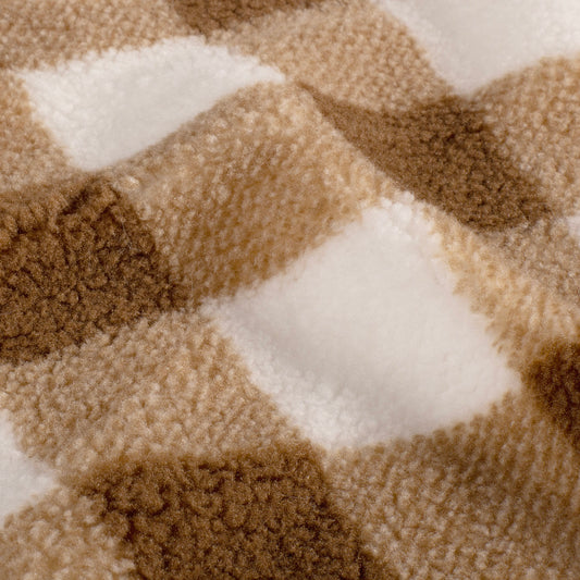 Sherpa Fleece Stoff - Kamel