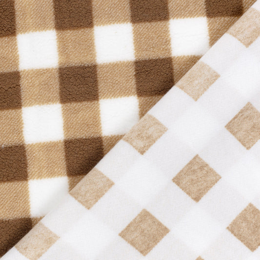 Sherpa Fleece Stoff - Kamel