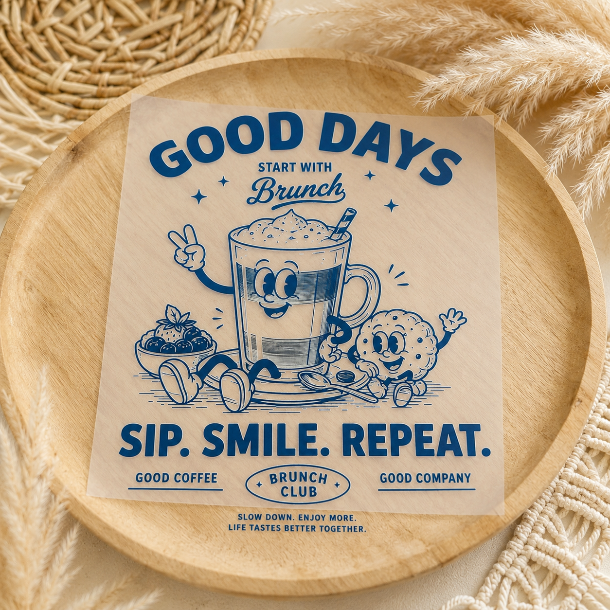 XL Bügelbild - Good Days