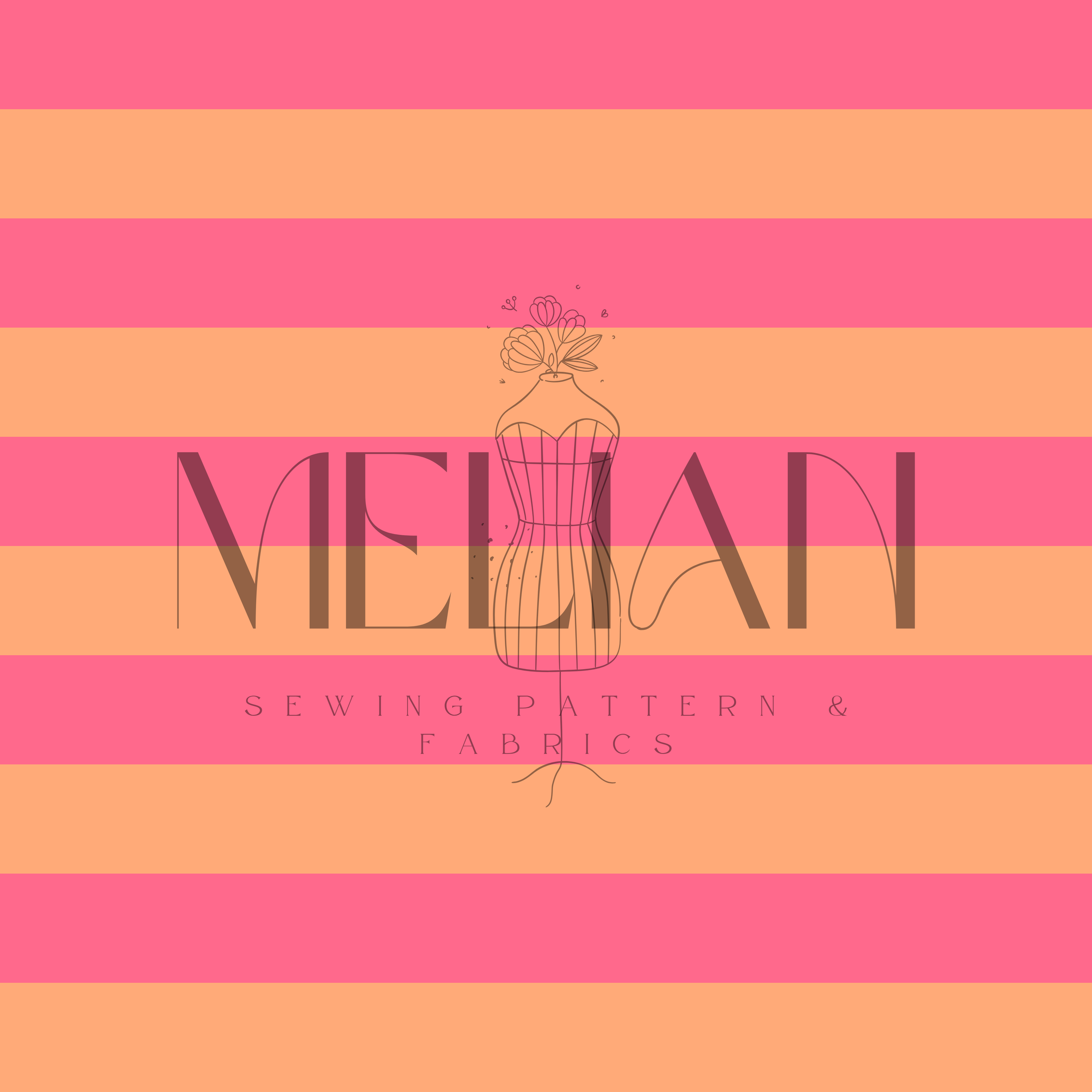 French Terry - Orange/Pink