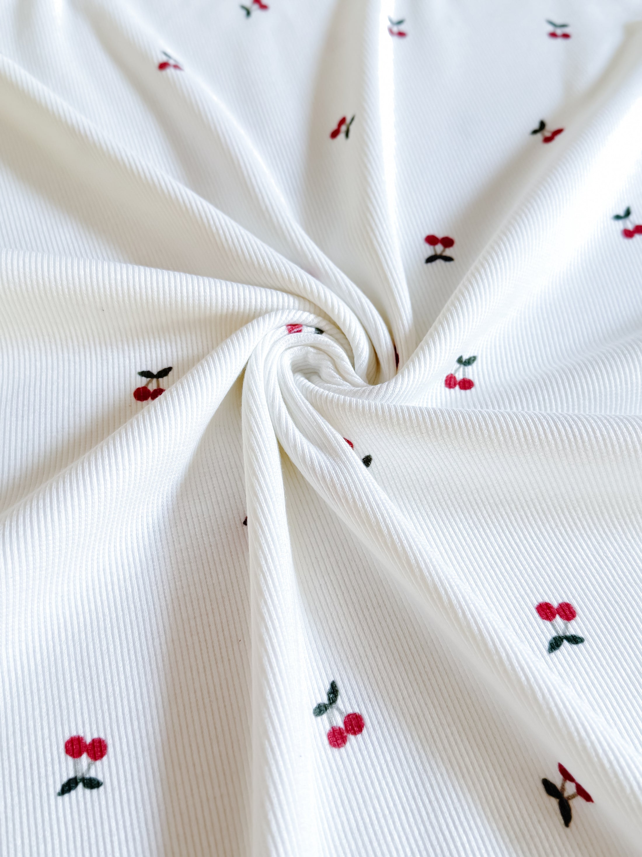 Baumwoll Rib Jersey - Cherry