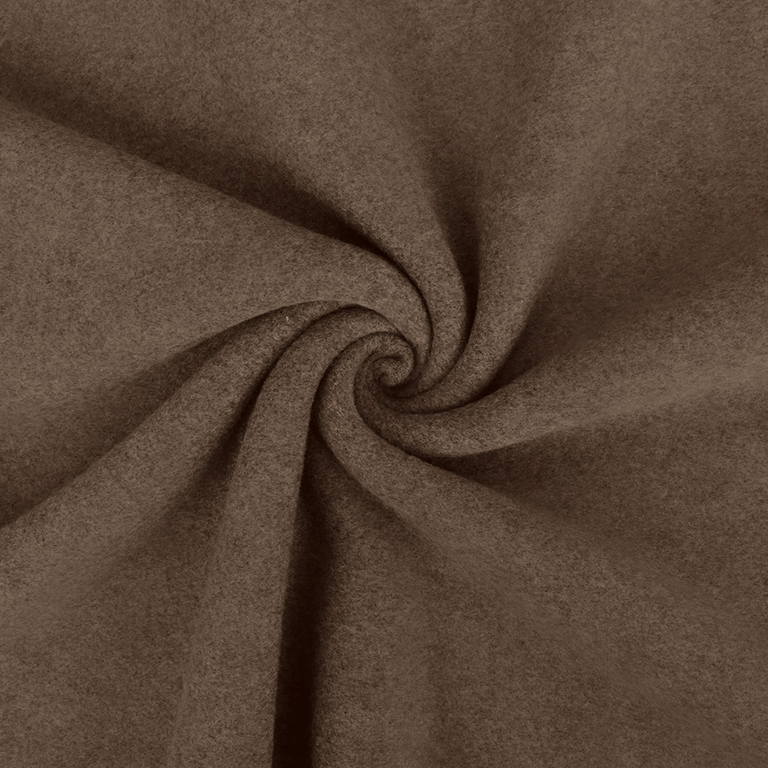 Baumwoll Fleece - Braun meliert