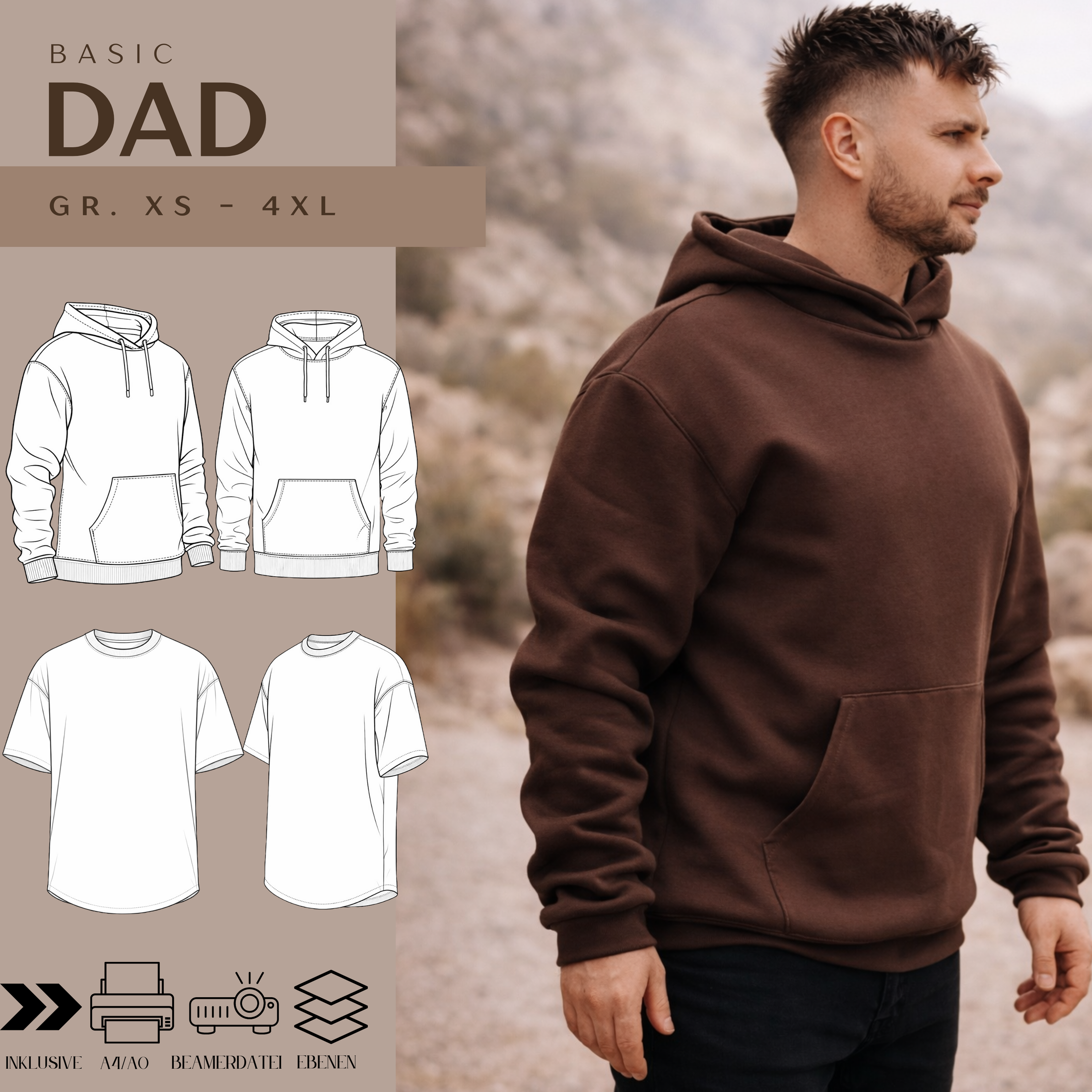 Ebook Basic Dad - XS-4XL inkl Beamer Datei