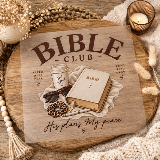 Bügelbild - Bible Club