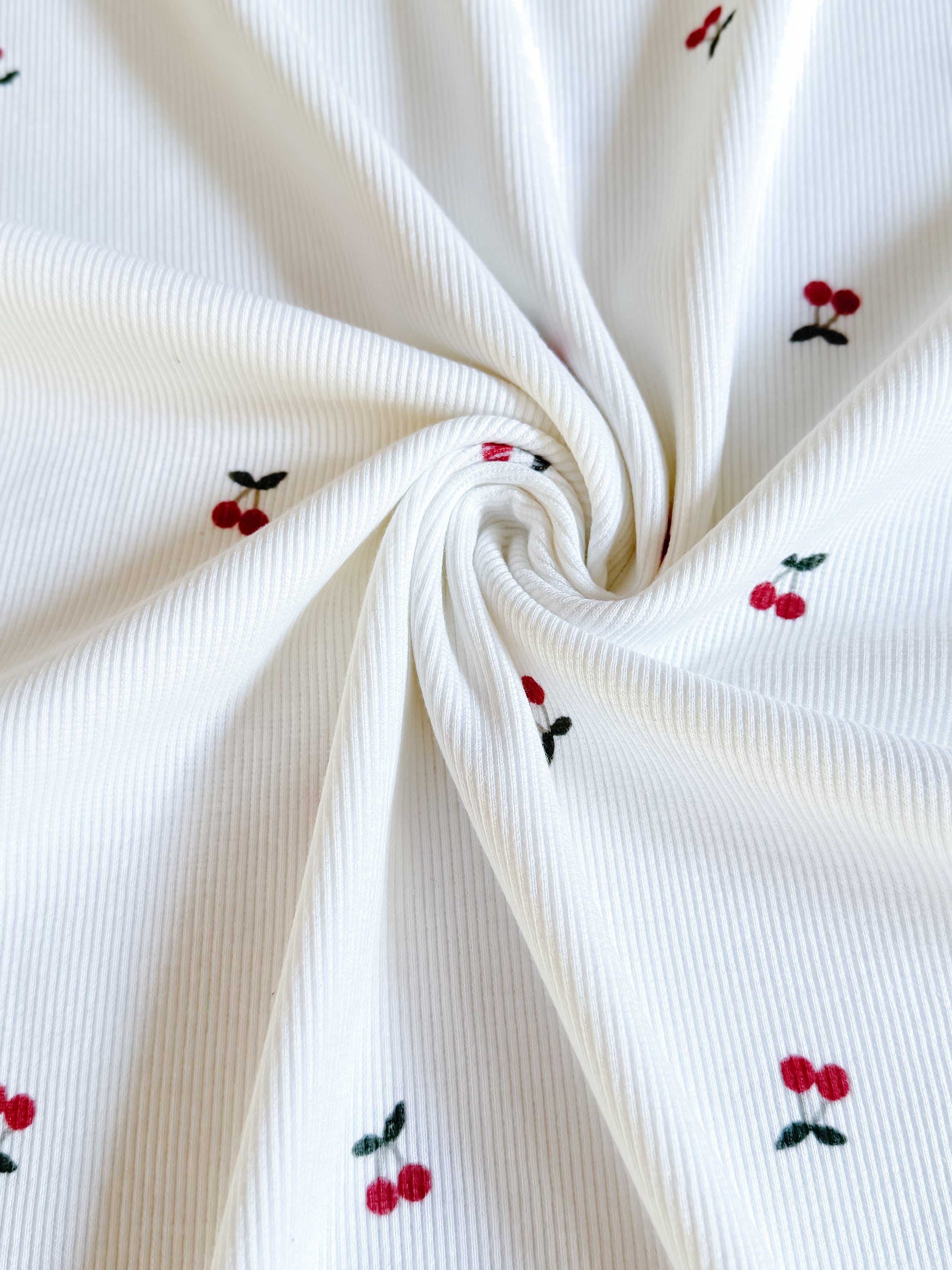Baumwoll Rib Jersey - Cherry