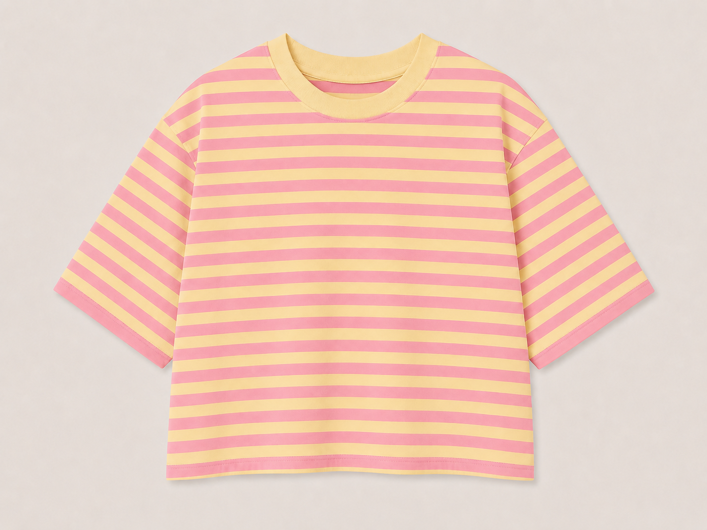 ✨Vorbestellung! French Terry - Rosa/Gelb