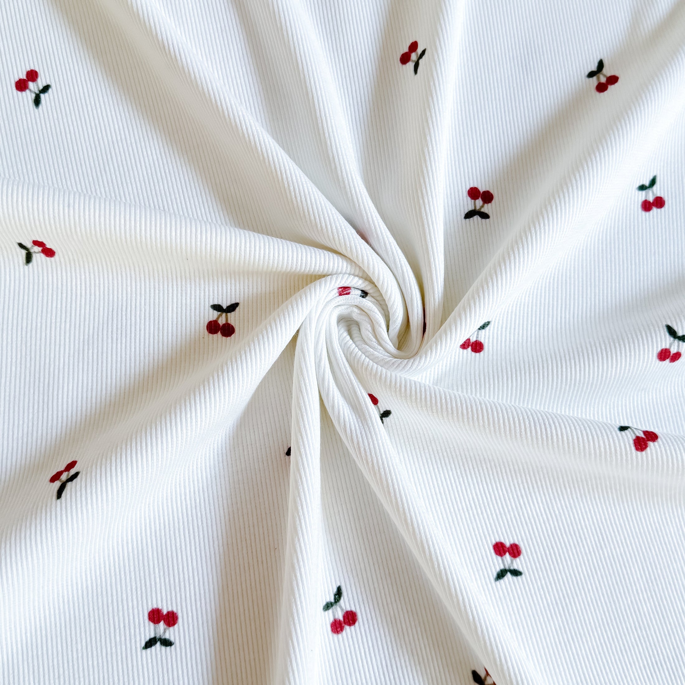 Baumwoll Rib Jersey - Cherry