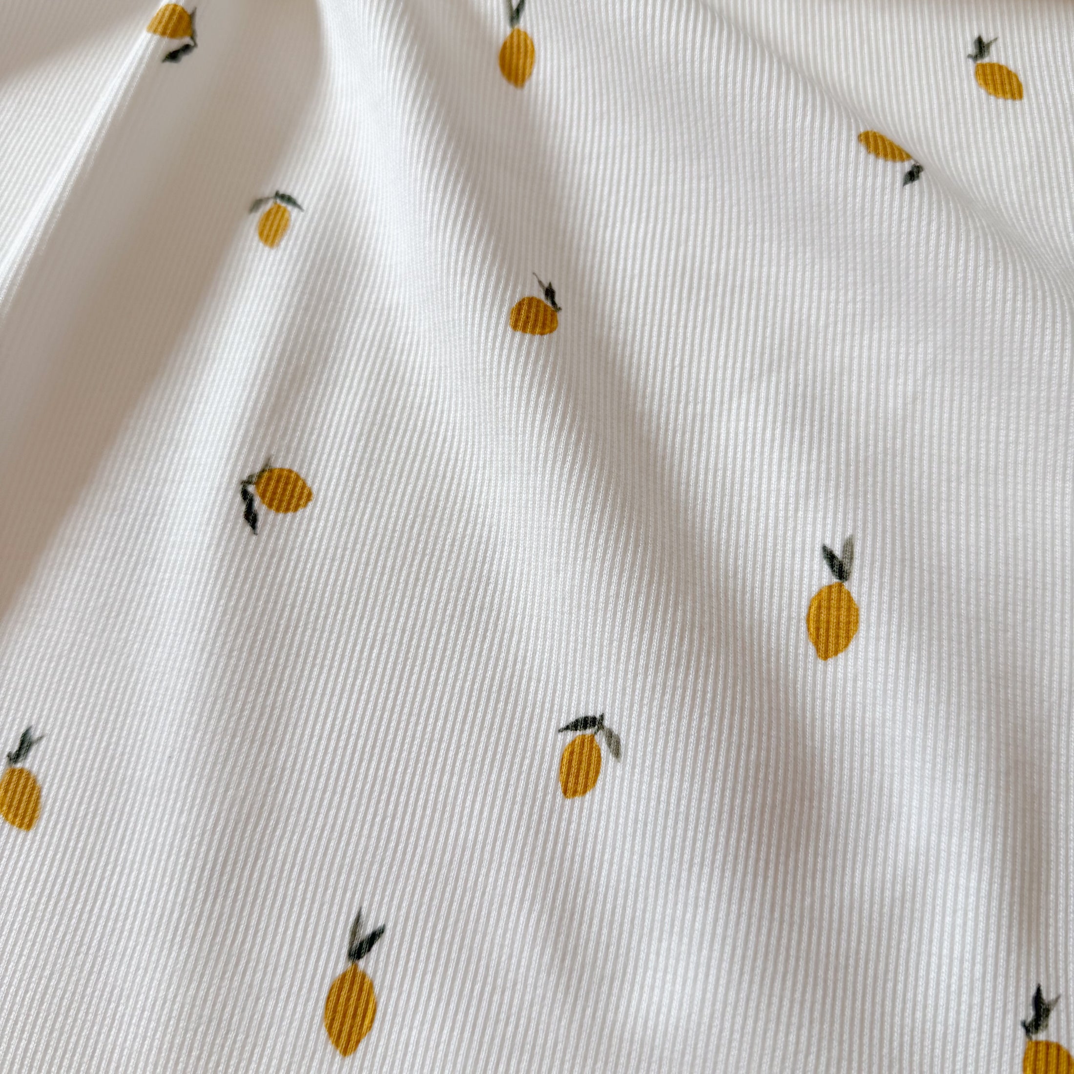 Baumwoll Rib Jersey - Zitronen
