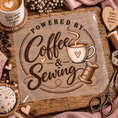 Bild in Galerie-Betrachter laden, Bügelbild | powered by coffee | Textiltransfer

