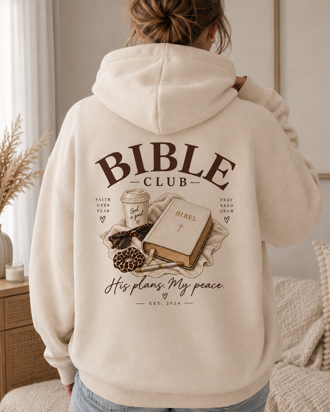 Bügelbild - Bible Club