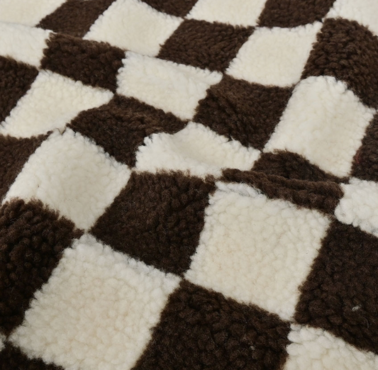 Teddy Stoff | Braun | Checkerboard