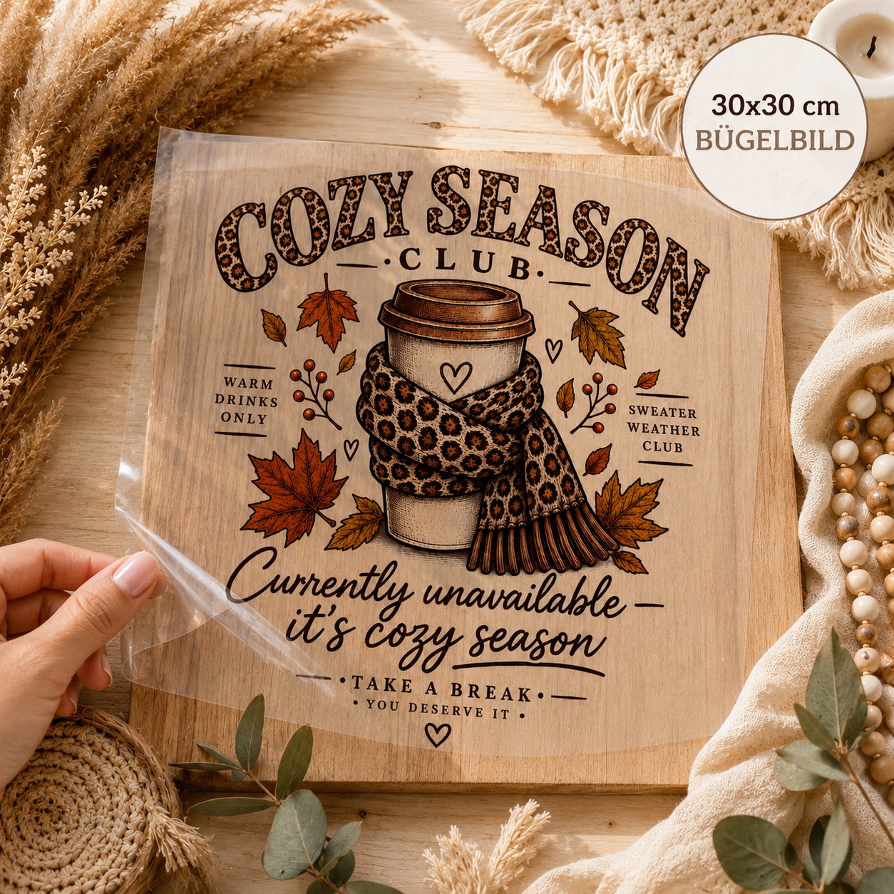 Bügelbild - Cozy Leo Season