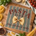 Bild in Galerie-Betrachter laden, Bügelbild - Pasta Club Streifen
