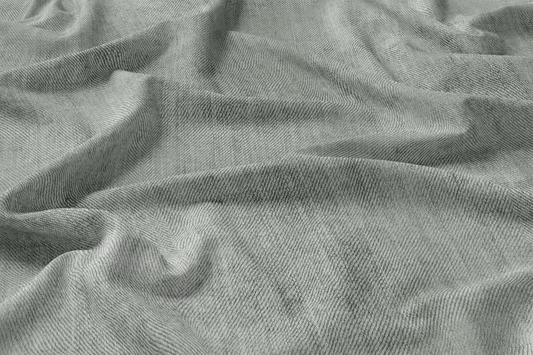 Bio French Terry - Denim washed green