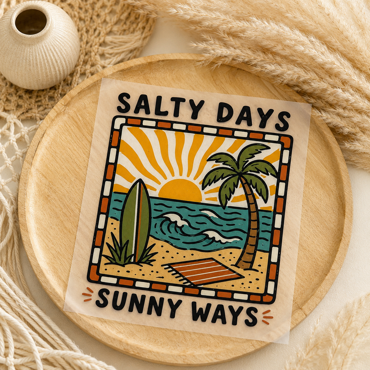 L Bügelbild - salty days