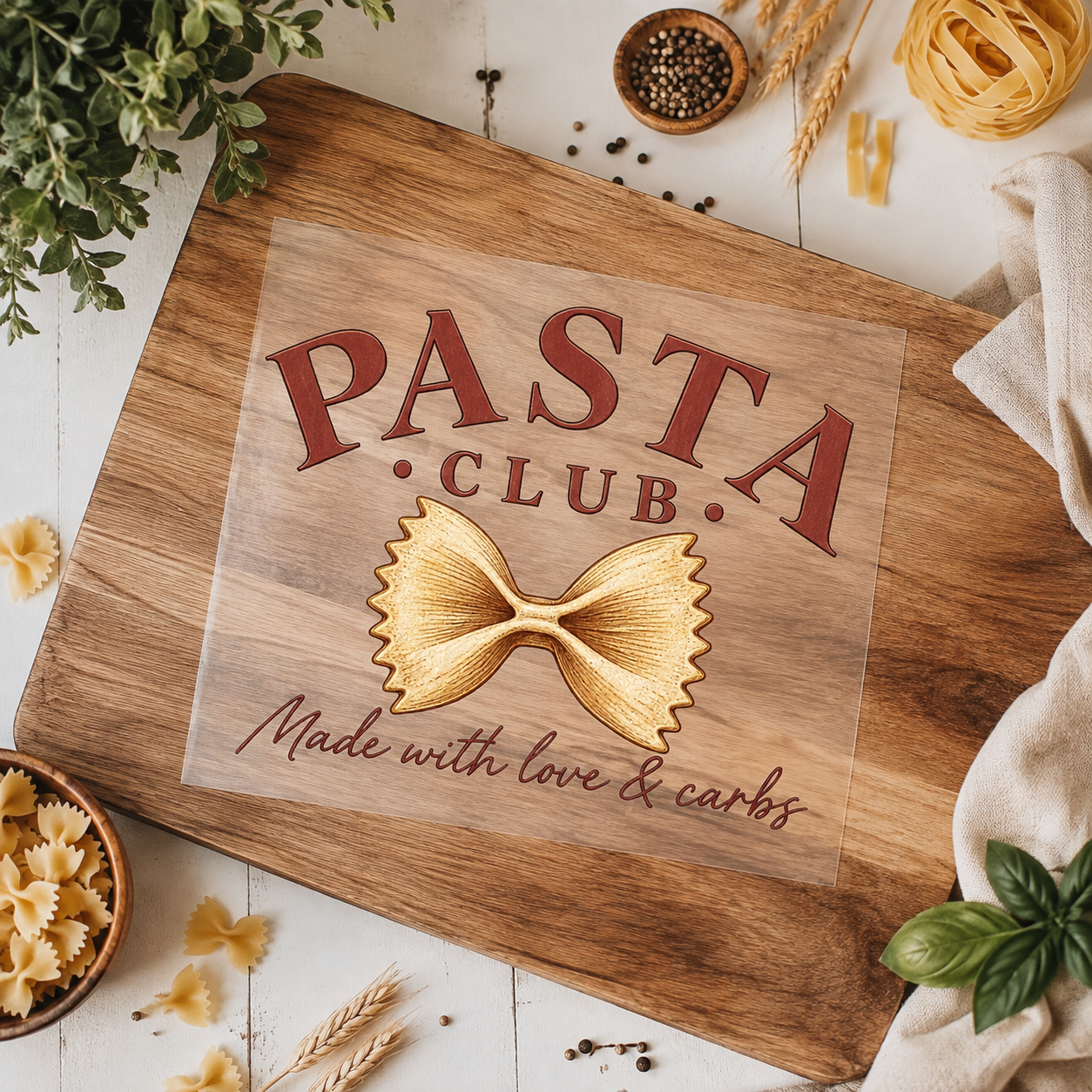 Bügelbild - Pasta Club