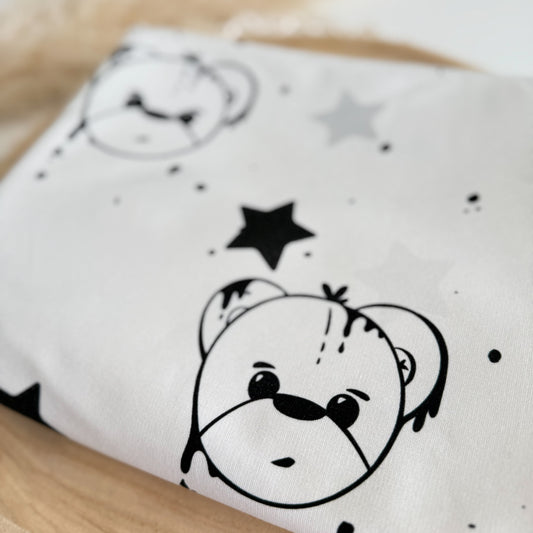 Bio French Terry - Ted black/white