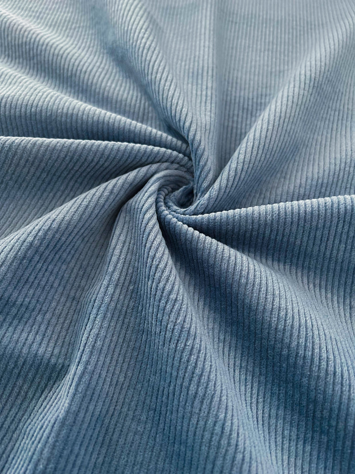 Breitcord Stretch vorgewaschen Rauchblau