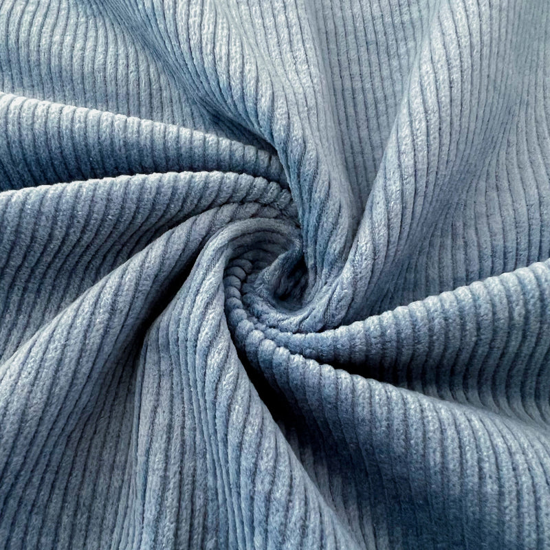 Breitcord Stretch vorgewaschen Rauchblau