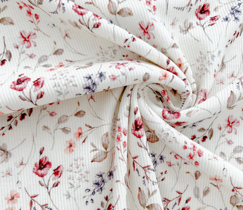 Baumwoll Rib Jersey Rose
