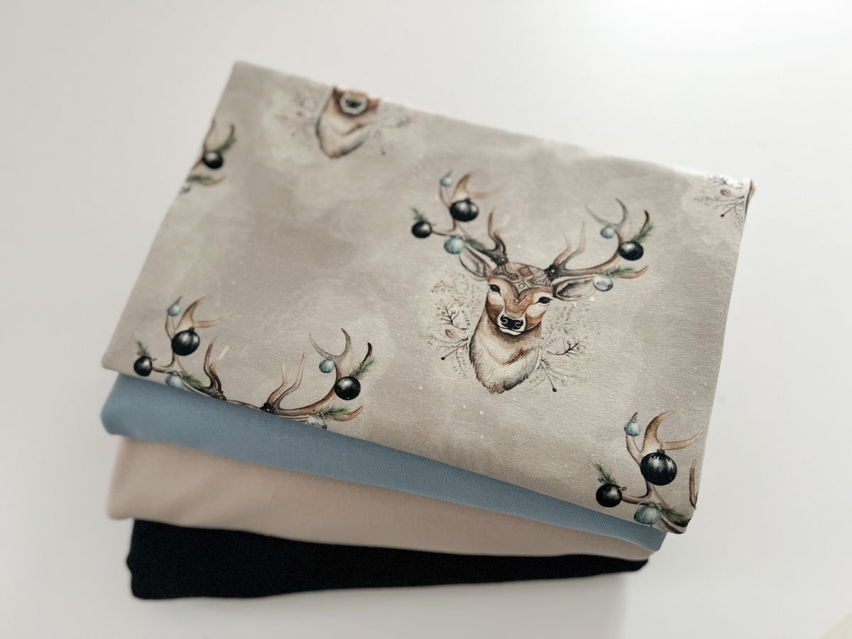 Bio French Terry  - OH MY DEER - 70cm RESTSTÜCK