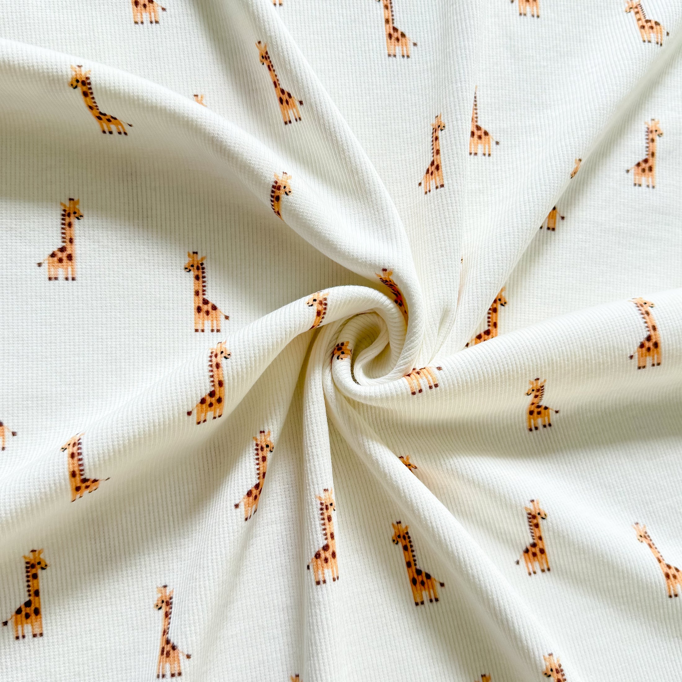 Baumwoll Rib Jersey - Giraffe