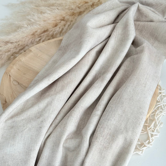 Vorbestellung - Bio French Terry - Denim Beige