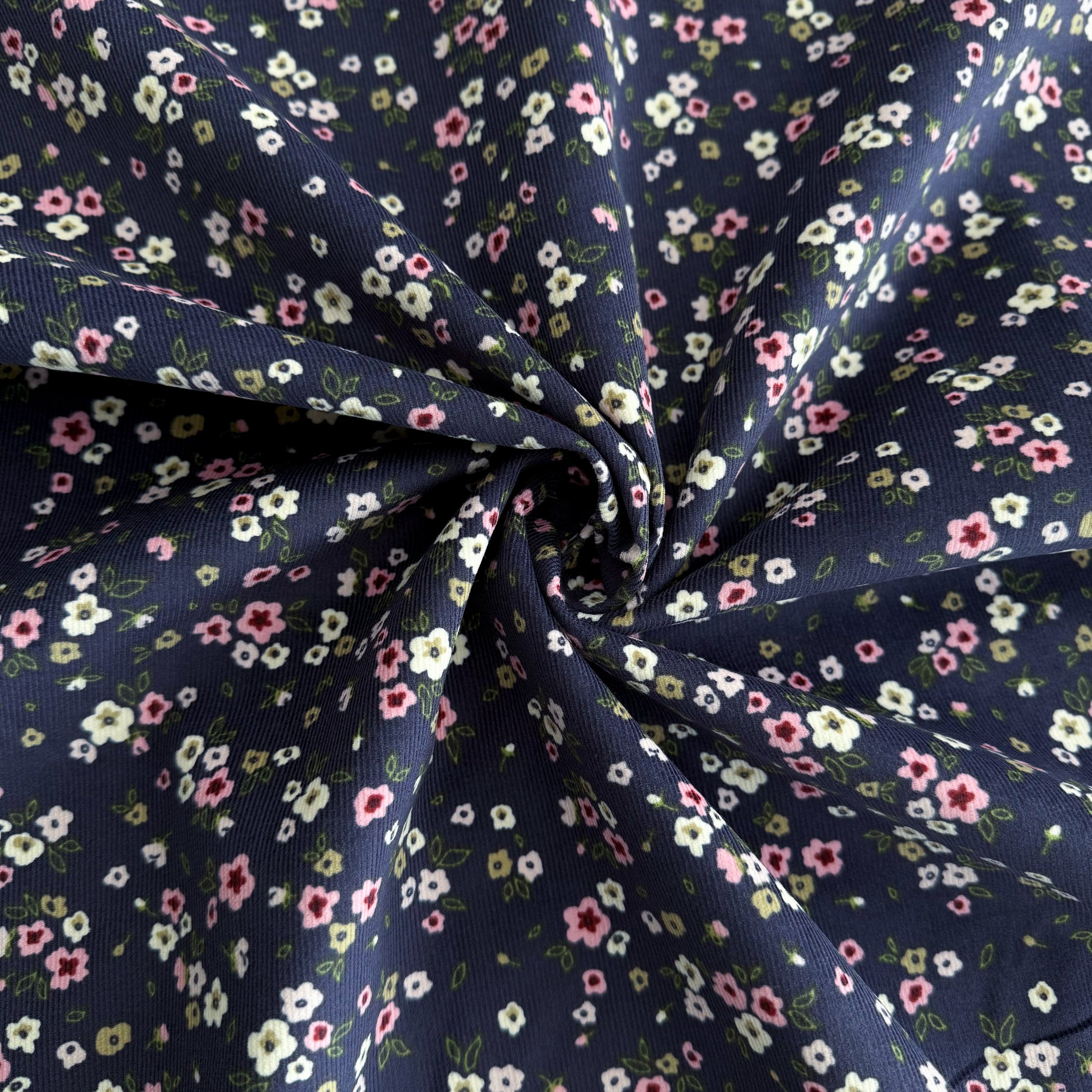 Feincord Stretch - Streublumen