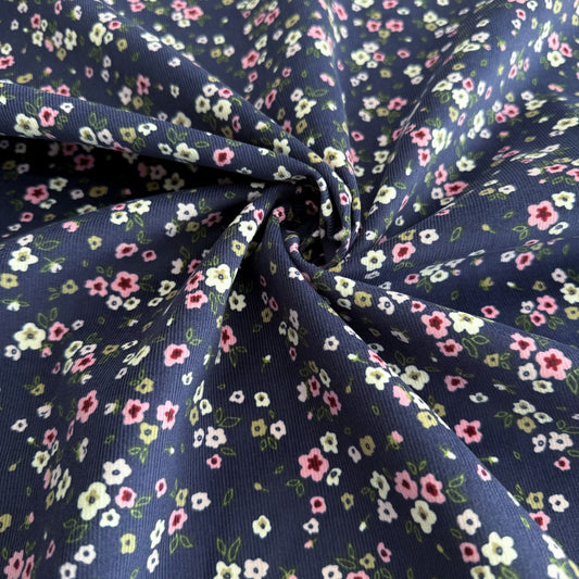 Feincord Stretch - Streublumen