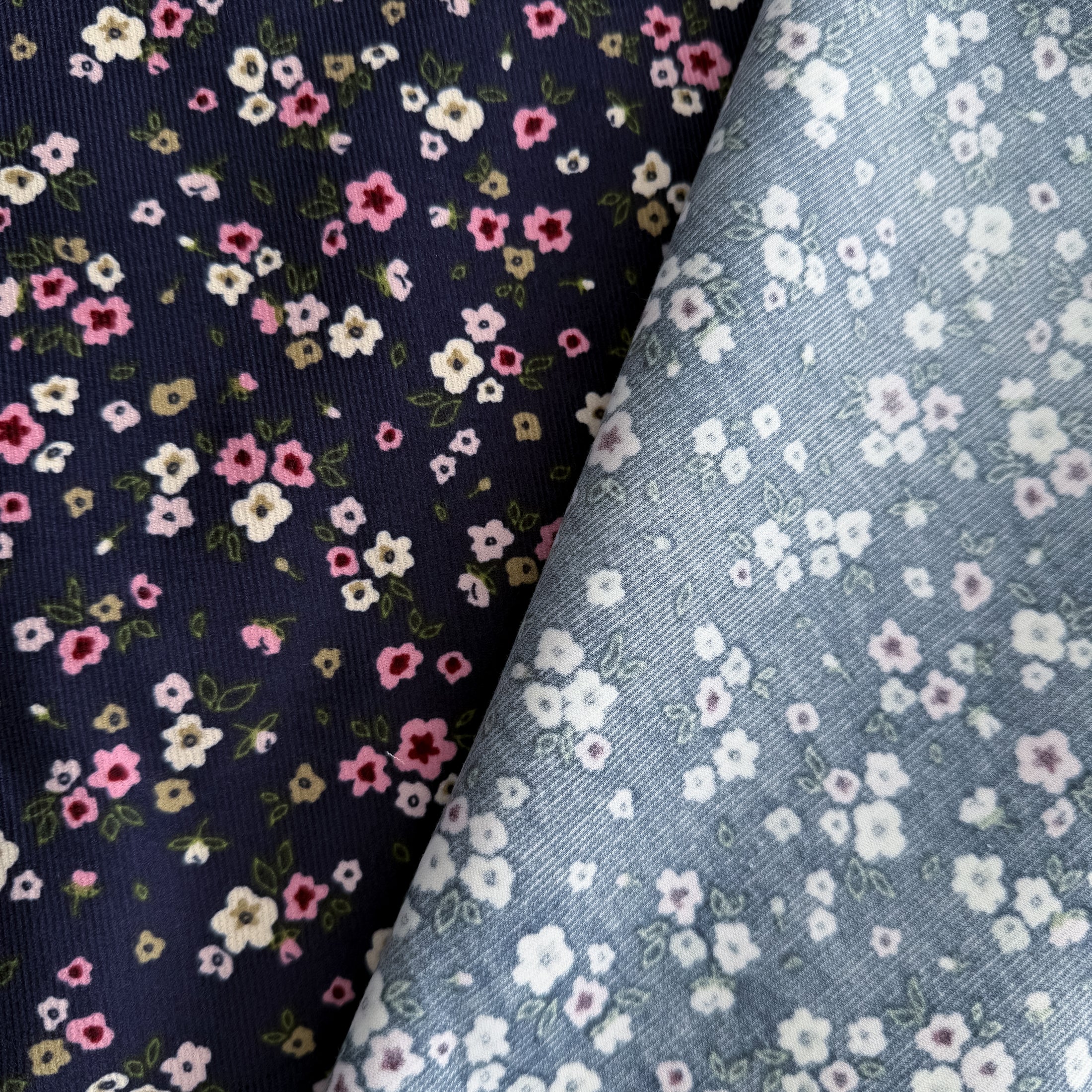 Feincord Stretch - Streublumen
