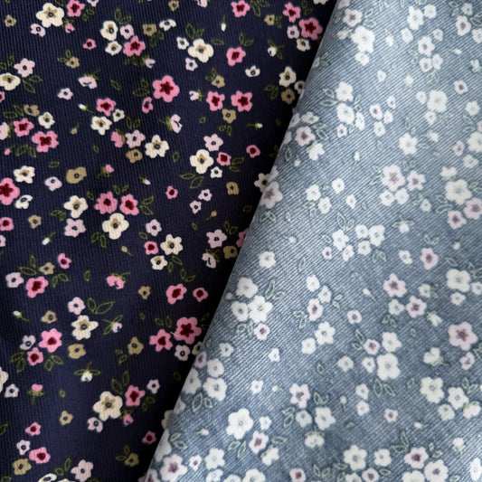 Feincord Stretch - Streublumen