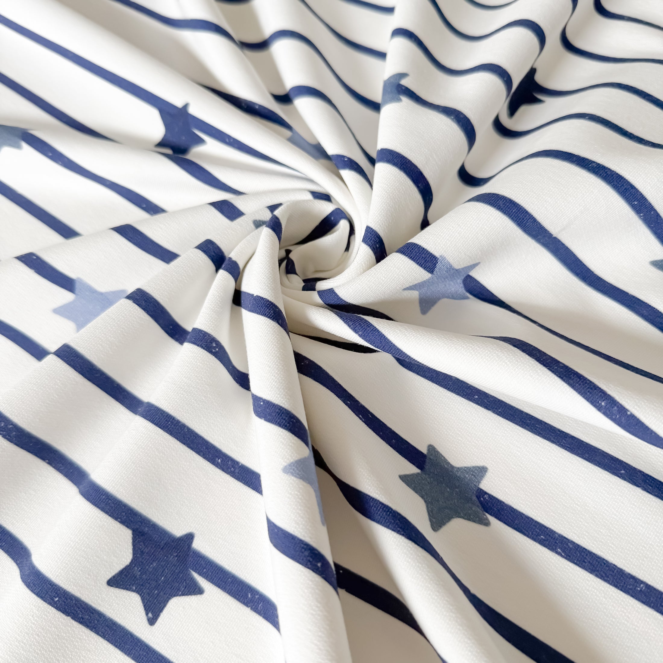 Bio French Terry - Sterne Blau