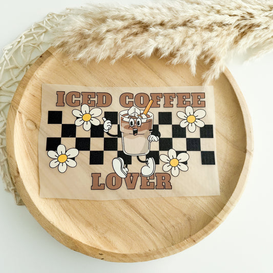 Bügelbild - iced coffee lover