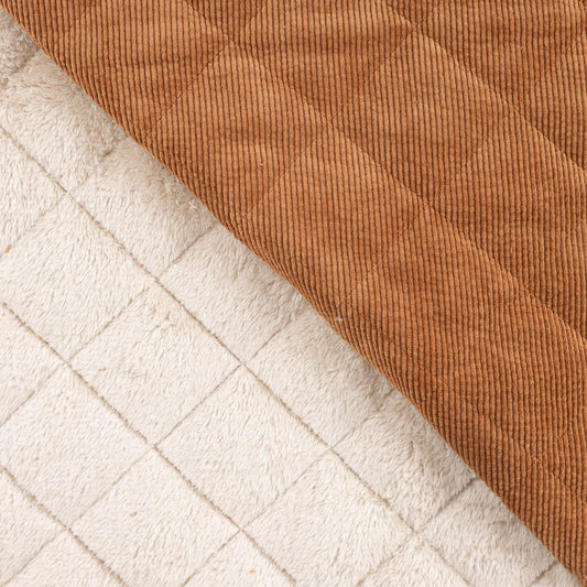 Breitcord gesteppt - Zimt