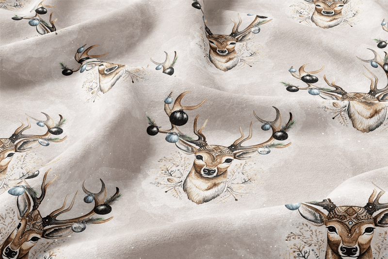 Bio French Terry  - OH MY DEER - 70cm RESTSTÜCK