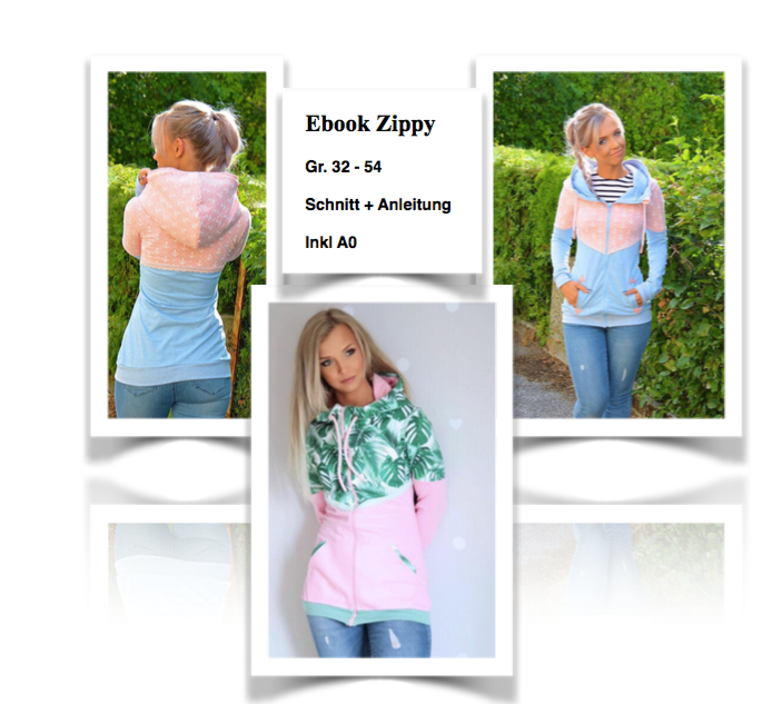 eBook - Damen Jacke Zippy - Gr. 32 - 54